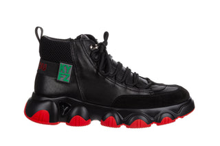 Sneakersy John Doubare 18808 Black 104275, Czarny, Skóra naturalna