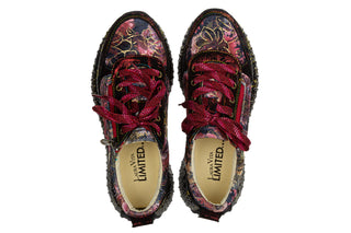 Sneakersy Laura Vita Burton 43 Wine 202146, Bordowy, Skóra naturalna