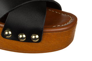 Sandały Sandro Rossi 9272 Nero 523080, Czarny, Skóra naturalna