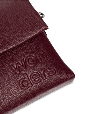 Torebka Wonders WB-54020 Tianze T2110 C-801 Red Wine, Czerwony, Skóra ekologiczna