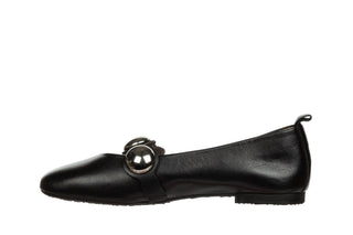 Baleriny Wonders A-4704 Negro 138057, Czarny, Skóra