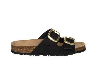 Klapki Yokono Granada-700 Nobuck Negro 208016, Czarny, Skóra naturalna