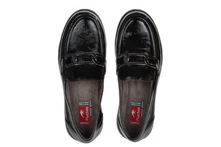 Mokasyny Fluchos Gladis F1794 Naplak Negro 217001, Czarny, Skóra naturalna