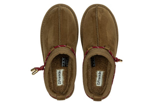 Klapki ocieplane D Franklin Nordic Lite Clog Khaki 206025, Zielony, Materiał