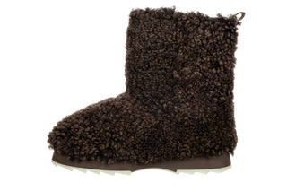 Śniegowce Emu Sharky Lo Teddy Chocolate 119204, Brązowy, Skóra naturalna