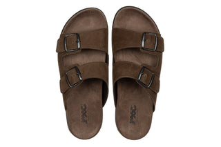 Klapki Imac 1034801 Dark Brown Brown 167023, Brązowy, Skóra naturalna