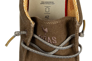 Półbuty Pitas Nias Taupe 003367, Brązowy, Tkanina