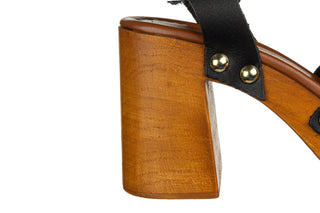 Sandały Sandro Rossi 9272 Nero 523080, Czarny, Skóra naturalna