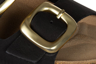 Klapki Yokono Granada-700 Nobuck Negro 208016, Czarny, Skóra naturalna