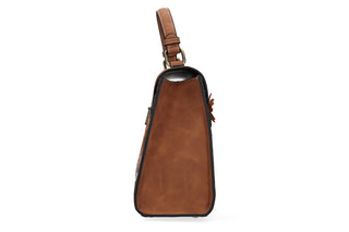Torebka Laura Vita Sac Ancasta 07 Camel, Brązowy, Skóra ekologiczna