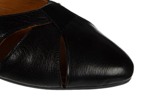 Baleriny Bayla-161 066 2103 20 Black 161773, Czarny, Skóra naturalna