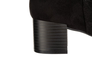 Kozaki Caprice 9-25507-47 Black Stretch 218009, Czarny, Tkanina
