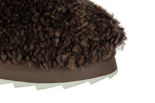 Śniegowce Emu Sharky Lo Teddy Chocolate 119204, Brązowy, Skóra naturalna