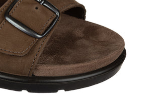 Klapki Imac 1034801 Dark Brown Brown 167023, Brązowy, Skóra naturalna