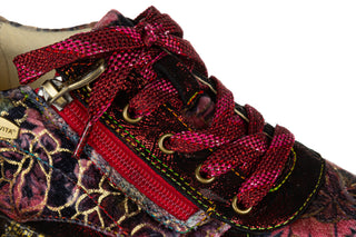 Sneakersy Laura Vita Burton 43 Wine 202146, Bordowy, Skóra naturalna