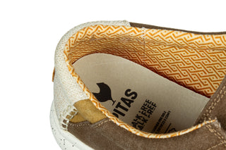 Półbuty Pitas Nias Taupe 003367, Brązowy, Tkanina