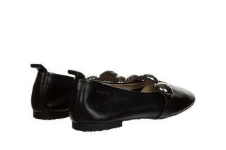 Baleriny Wonders A-4704 Negro 138057, Czarny, Skóra