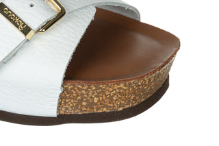 Sandały Yokono Bogo-263 Opack Blanco 208014, Biały, Skóra naturalna