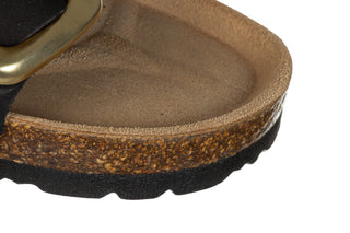 Klapki Yokono Granada-700 Nobuck Negro 208016, Czarny, Skóra naturalna