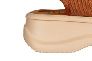 Sandały Azaleia Vera Therapy Pap Ad Brown Beige BV618 198064, Brązowy, Tkanina