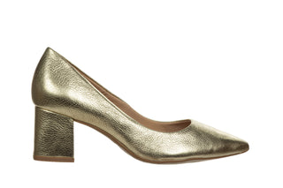 Czółenka Bottero 354901-13 Metal Roma Dourrado 523073, Złoty, Skóra naturalna