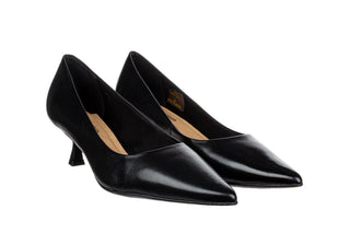 Czółenka Bottero 377401 Black 523108, Czarny, Skóra naturalna