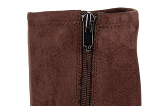 Kozaki Caprice 9-25503-45 Brown Choco 218008, Brązowy, Tkanina