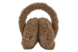 Emu Angahook Teddy Earmuffs Mushroom, Brązowy, Skóra naturalna