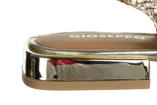 Sandały Gioseppo Maipo Platinum 602221, Złoty, Skóra naturalna