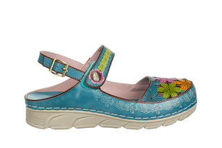 Sandały Laura Vita Dorry 32 Turquoise 202124, Niebieski, Skóra naturalna