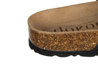 Klapki Yokono Granada-700 Nobuck Negro 208016, Czarny, Skóra naturalna