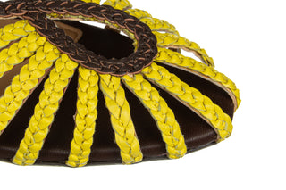 Sandały Gioseppo Masalani Yellow 602220, Żółty, Skóra naturalna