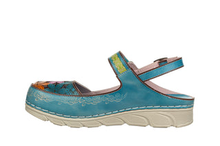 Sandały Laura Vita Dorry 32 Turquoise 202124, Niebieski, Skóra naturalna