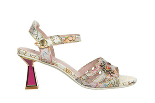 Sandały Laura Vita Leslyo 04 Rose 202116, Biały, Skóra naturalna