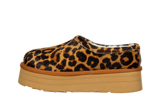 Sneakersy Luxe Outback Platform Leopard 200003, Brązowy, Skóra naturalna