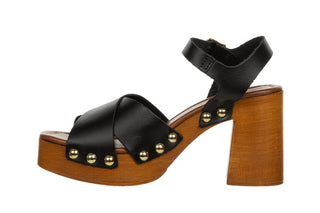 Sandały Sandro Rossi 9272 Nero 523080, Czarny, Skóra naturalna