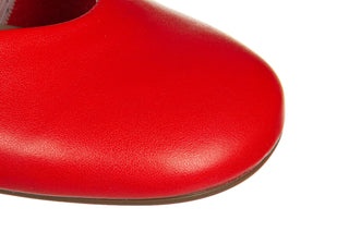 Baleriny Wonders A-4704 Flame 138056, Czerwony, Skóra naturalna