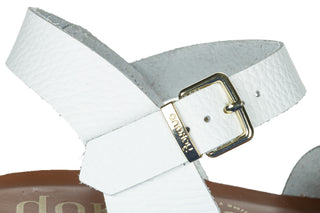 Sandały Yokono Bogo-263 Opack Blanco 208014, Biały, Skóra naturalna