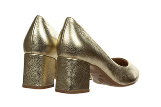 Czółenka Bottero 354901-13 Metal Roma Dourrado 523073, Złoty, Skóra naturalna