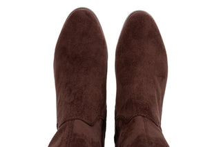 Kozaki Caprice 9-25503-45 Brown Choco 218008, Brązowy, Tkanina