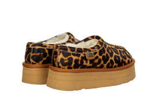 Sneakersy Luxe Outback Platform Leopard 200003, Brązowy, Skóra naturalna