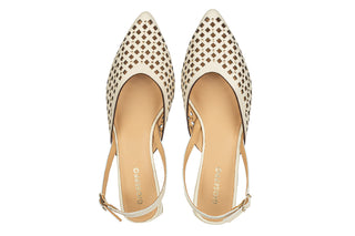 Sandały Gioseppo Lagos Off White 602228, Kremowy, Skóra naturalna
