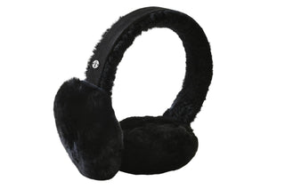 Nauszniki Emu Angahook Teddy Earmuffs Black, Czarny, Skóra naturalna