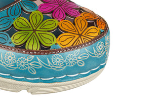 Sandały Laura Vita Dorry 32 Turquoise 202124, Niebieski, Skóra naturalna