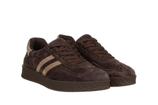 Sneakersy S Barski LR62-7113 Chocolate 216006, Brązowy, Skóra naturalna