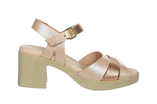 Sandały Yokono Blay-262 Opack Perla Rosa Salmon 208013, Różowy, Skóra naturalna