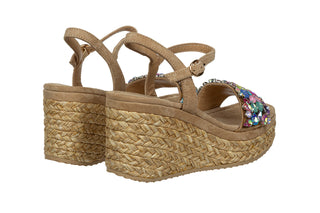 Sandały Alma En Pena V251352 Suede Sand 207001, Wielokolorowy, Skóra naturalna