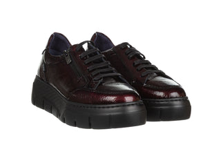 Sneakersy Fluchos Ilia F2306 Naplack Burdeos 217004, Bordowy, Skóra naturalna