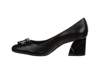 Czółenka Capelli Rossi 12325-561-642 Black 523084, Czarny, Skóra naturalna