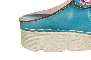 Sandały Laura Vita Dorry 32 Turquoise 202124, Niebieski, Skóra naturalna